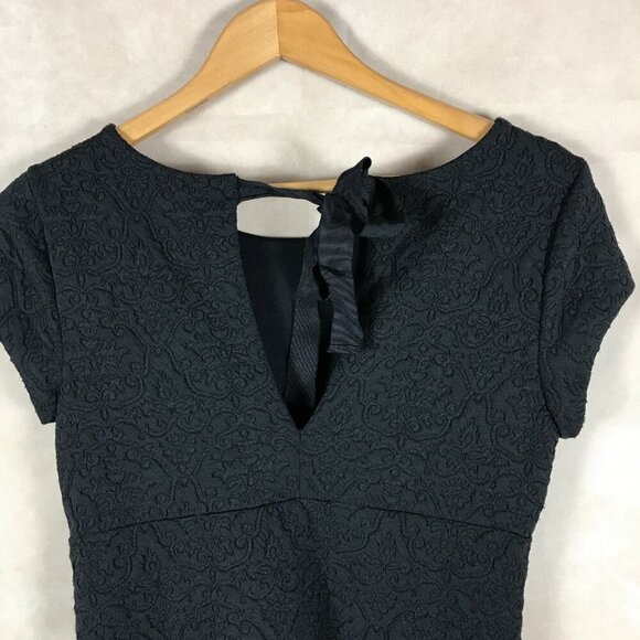 Urban Outfitters Black Jacquard Mini Dress SMALL - Picture 5 of 6